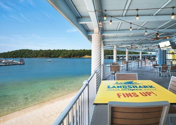 Patio view from LandShark Bar & Grill.