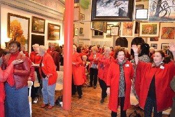 Heart awareness event in the 1894 gallery venue