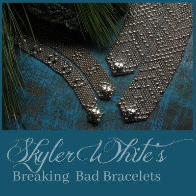 Skyler White's Breaking Bad Bracelets ~ SG Liquid Silver