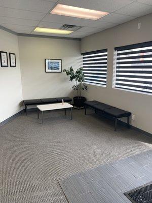 Sitting area in our Holt office