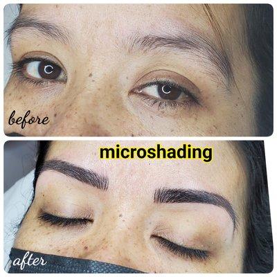 Combinación de técnicas de Microblading y sombreado mejor conocido como microshading