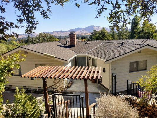 Finished in four days from tear off of 35-year-old wood shake to this beautiful roof.