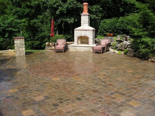 Wetted pavers