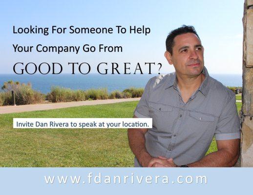 F. Dan Rivera is the author of "Wisdom Soldier" and speaker for leadership development.