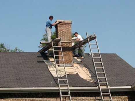 A chimney we are rebuilding in Livonia