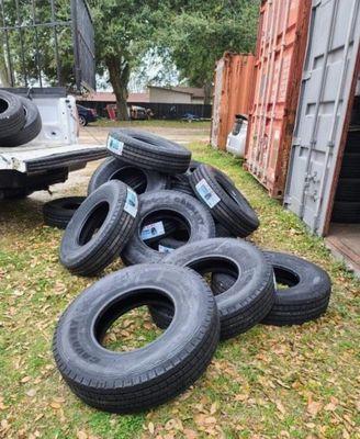 We carry new and used  trailer tires