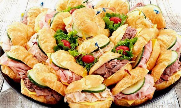 Cold Cut sandwiches plater.