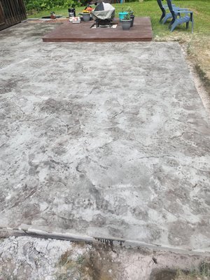 Stamped concrete