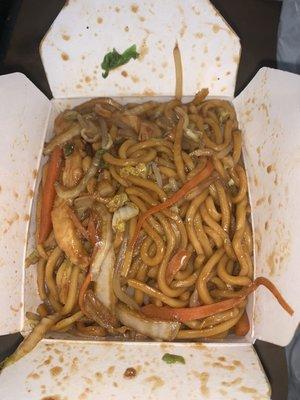 Chicken lo mein!!!!