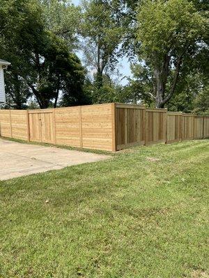 Custom Cedar fence