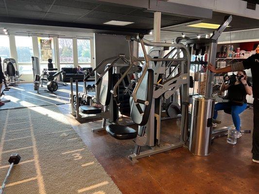 Great equipment options with personal training