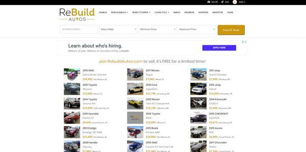 Join our site at RebuildAutos.com