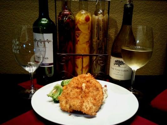 a Texas staple, chicken breast battered and fried, with a homemade white gravy