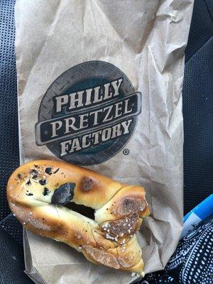 That's burnt on pretzel from their dirty ovens.