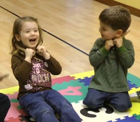 So much joy and laughter in our music classes.