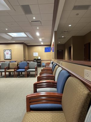 Waiting area at Rothman orthopedic Institute on the second floor in Malvern PA