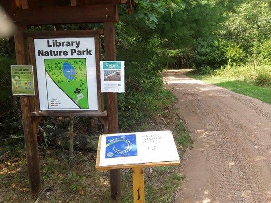 Our Library Nature Park and Trail, along with the StoryWalk(R) gets lots of uses all year round.