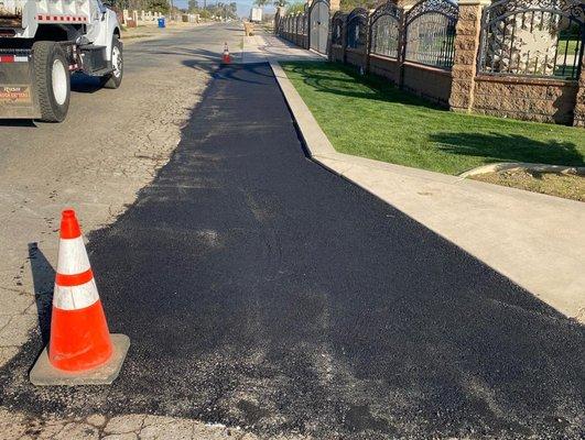 Asphalt trench patching