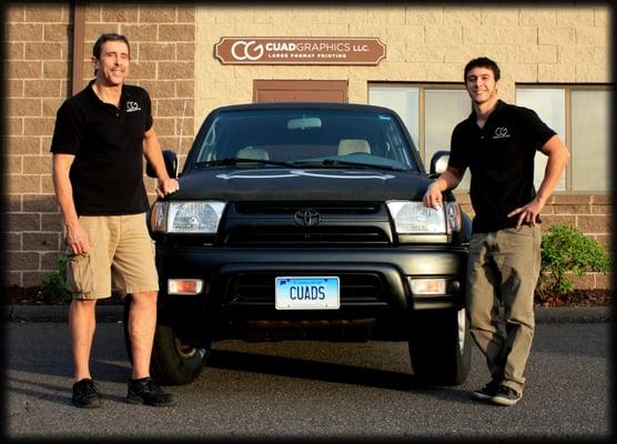 John and Daniel Cuadras. Owners of CuadGraphics