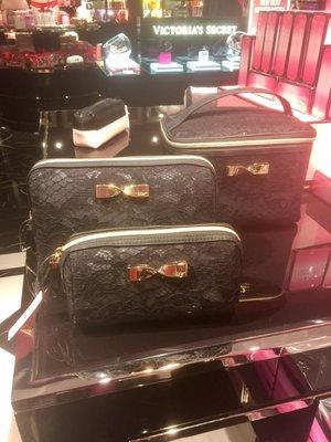 Love these black Lace cosmetic bags. They are all on sale!