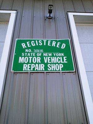 REGISTERED REPAIR SHOP WITH MOTOR VEHICLES