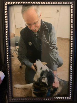 Dr. J and Apollo at one of my visits at the satellite office at 608 S. Hancock St. in Murfreesboro, TN