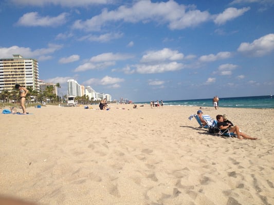 This definitely it's the best beach of South Florida and why not to burn some calories, burn baby burn