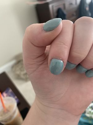 Polish begins far from cuticle