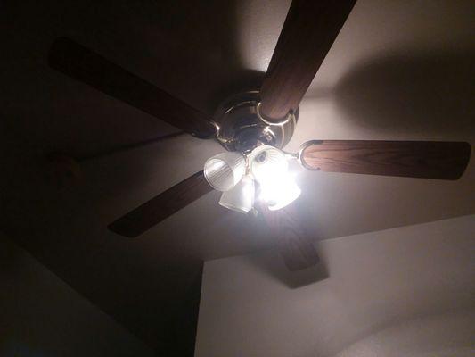 Ceiling fans in unit