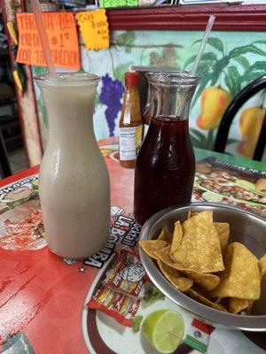 Horchata y Jamaica