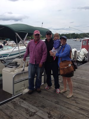 Captain Sandy (far left) is your Captain and Postmaster for the tour.