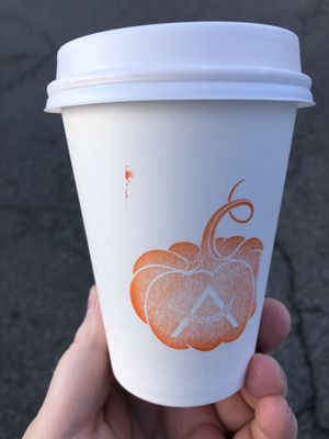 Pumpkin spice latte w oat milk