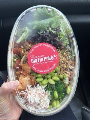 To go Build-Your-Own Bowl / Large Poke $16.50 (as of 3/7/23)