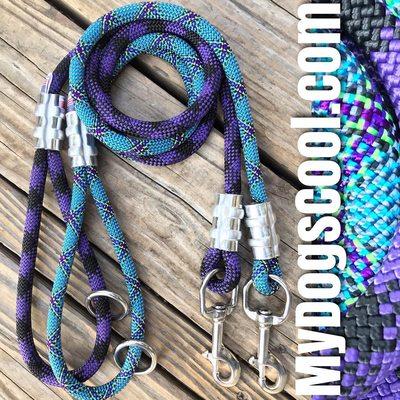 Climbing Rope Dog Leashes Made in USA for Medium to Extra Large Dogs.