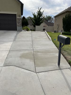 Extension to existing driveway and walkway leading to the backyard.