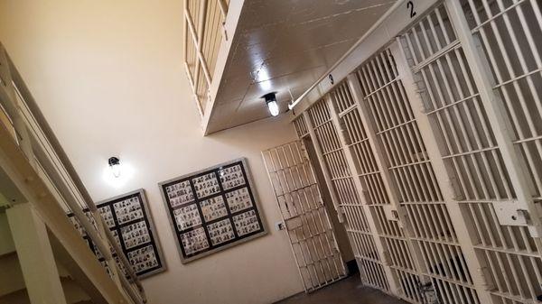 Inside the jail exhibit