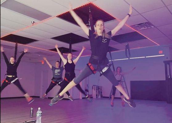 Come JUMP with us in Bungee Fitness! See why this workout gets all the raves!