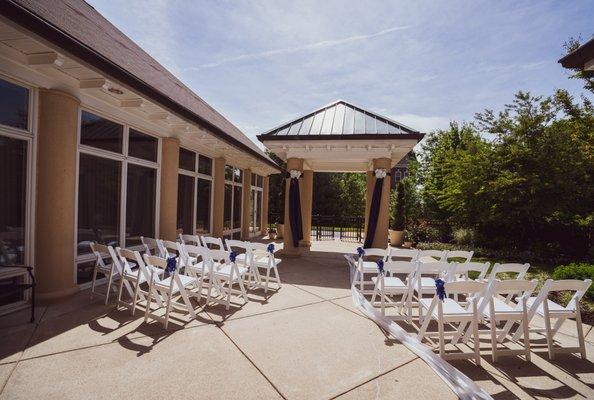 A beautiful setting for an outdoor wedding!