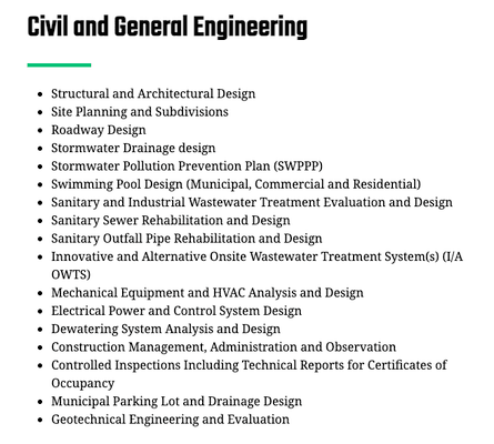 Civil and General Engineering