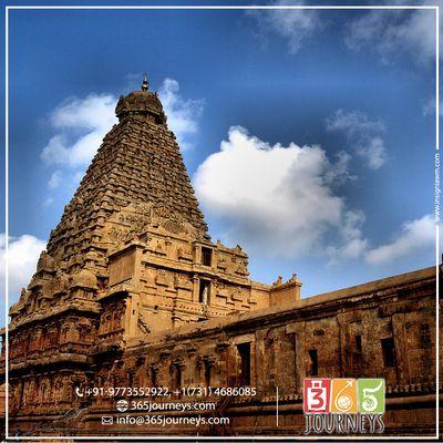 Brihadeeswarar Temple , UNESCO world heritage site located at Thanjavur