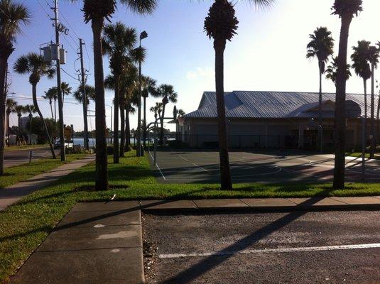 Rec Center, Library and basketball courts