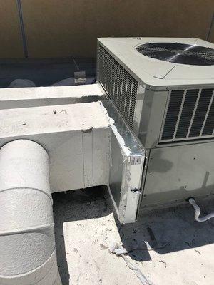 HVAC repair service.