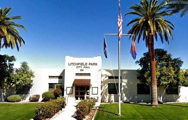 Litchfield Park City Hall few paces away from Litchfield Park dentist Warren and Hagerman Family Dentistry