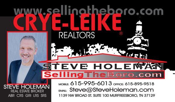 Steve Holeman - Crye-Leike Realtors