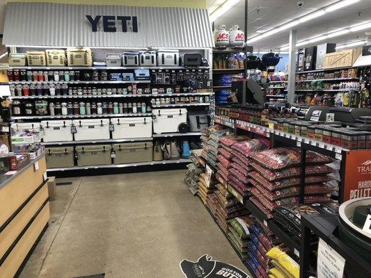 Stop in and check out our Yeti products.  We're always adding new colors and items.