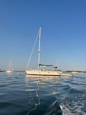 The sturdy and legendary sailboat Elizabeth