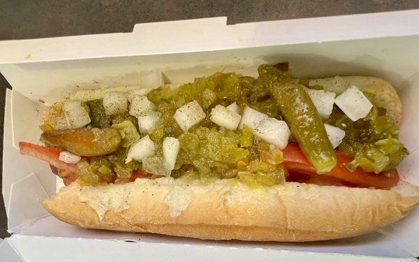 Veggie Chicago Style Hot Dog