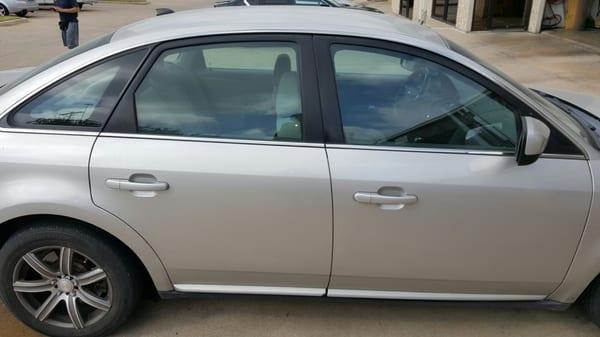 Passenger side BEFORE Tint