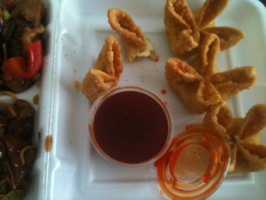 "no crab" rangoons