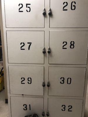 Some secure personal storage lockers...